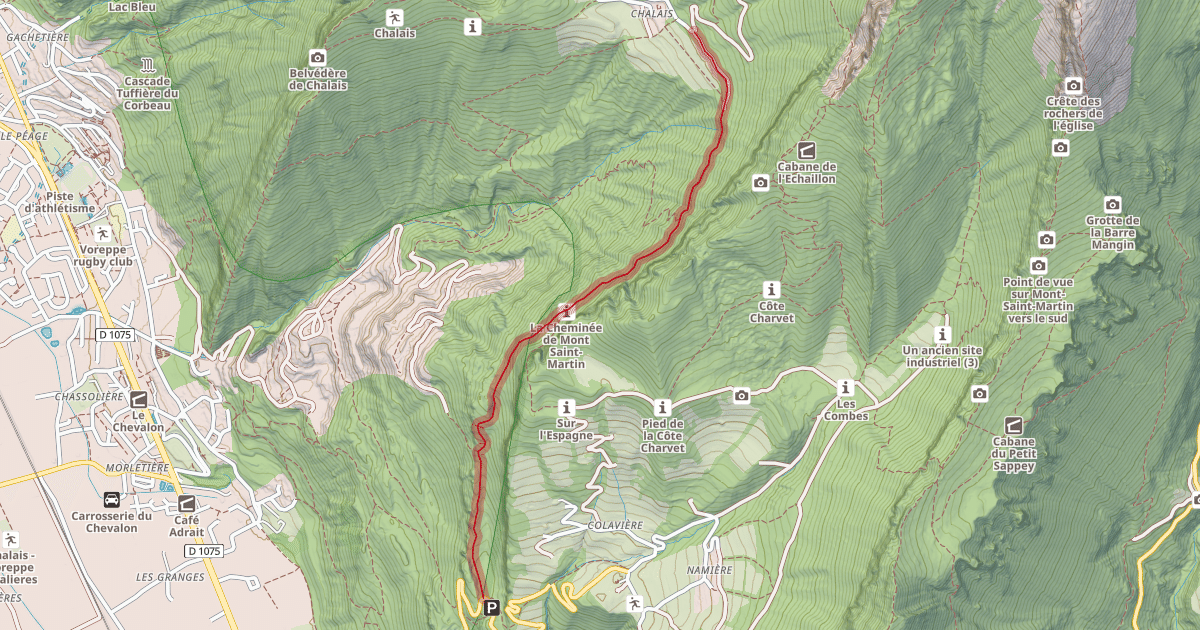 Map preview of Saint-Martin à Chalais
