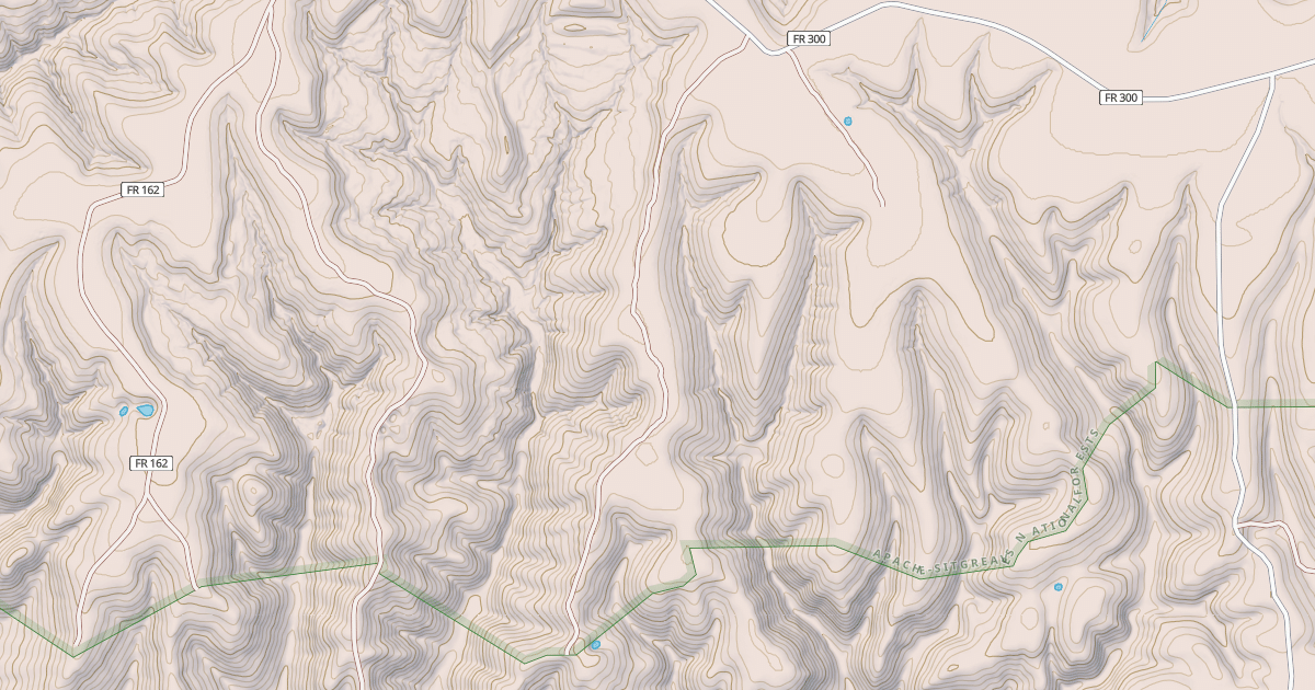 Map preview of USFS National Forest System Roads {1EBCE8BF-4E55-46E3-B5C6-4C5B630C0B7A}