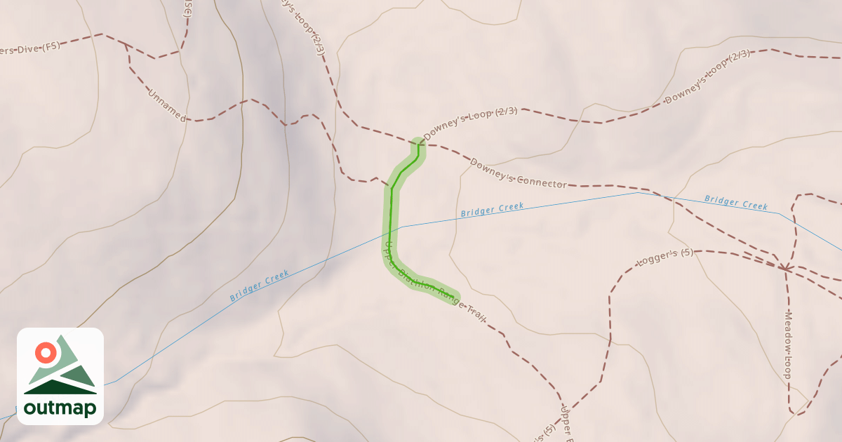 Map of Upper Biathlon Range Trail