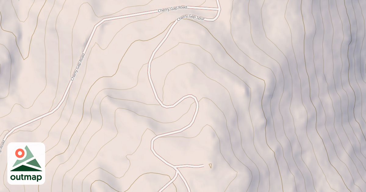 Map of CHERRY GAP