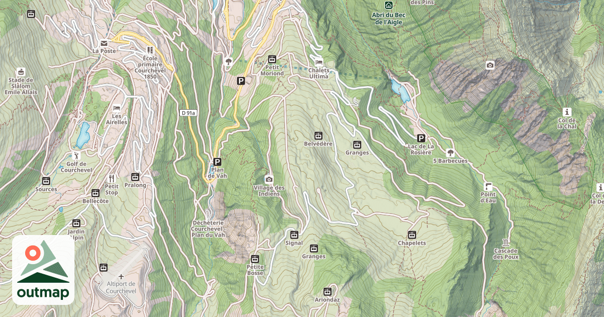 Map of Moriond Racing