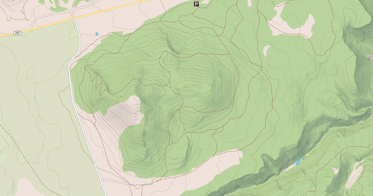 Map preview of USFS National Forest System Roads {2808E63D-36C3-4DFE-8FC2-E5494CFC495F}