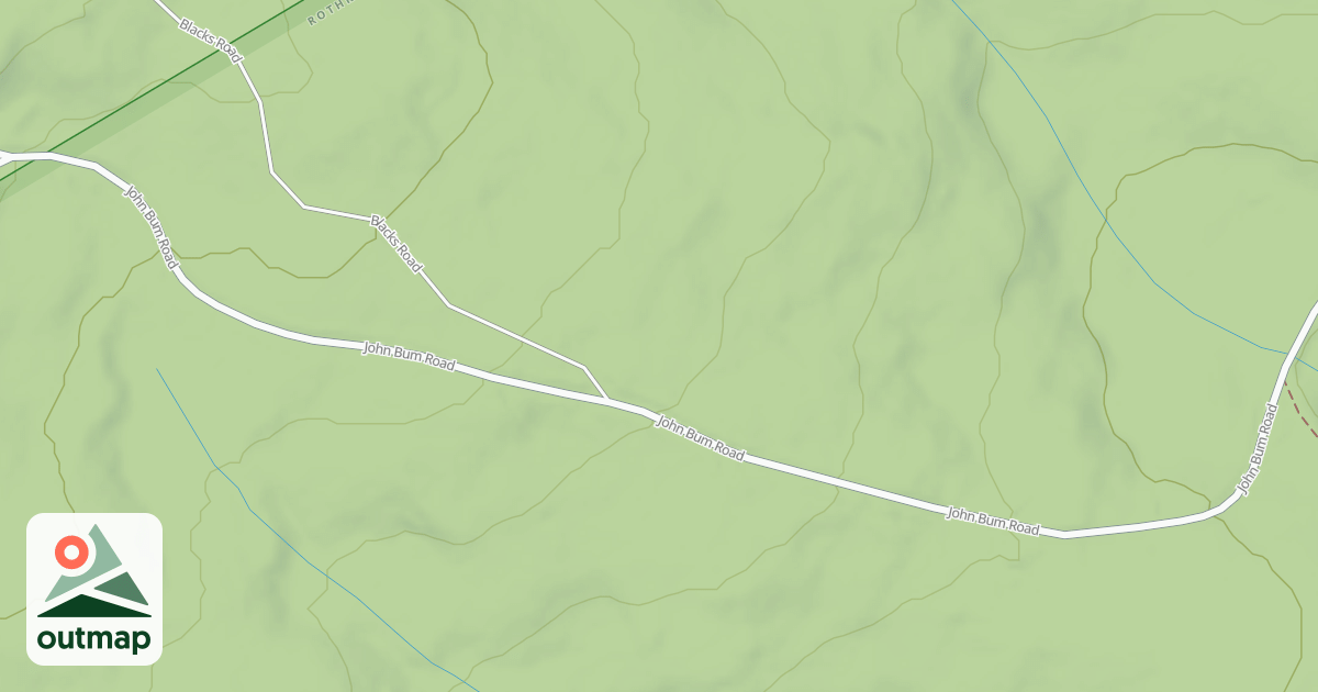 Map of Rothrock State Forest Trough Creek Snowmobile Trails