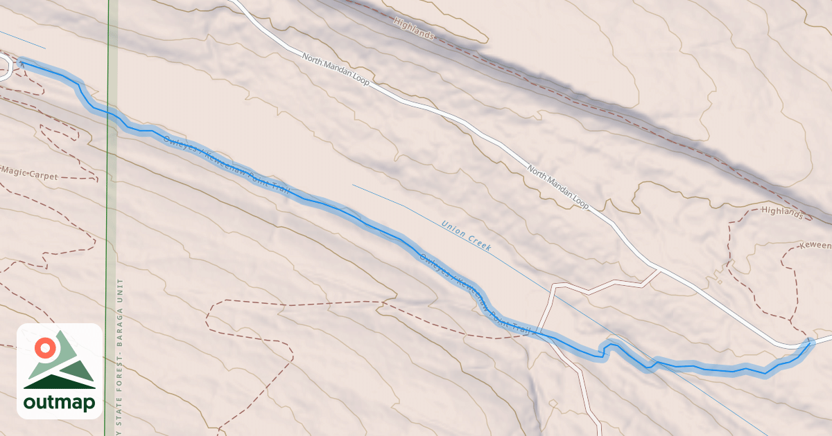 Map of Owleyes / Keweenaw Point Trail