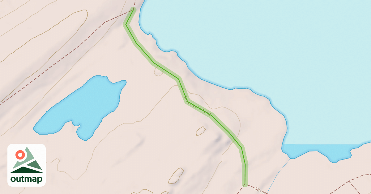 Map of Silver Lake Trail