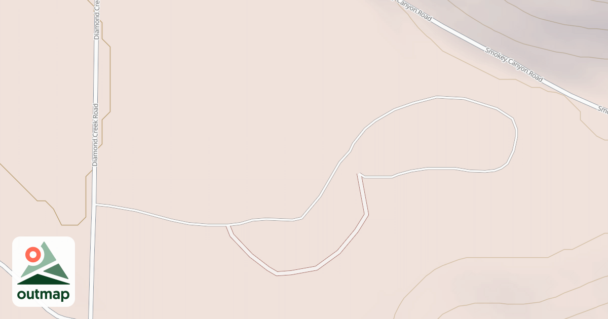 Map of DIAMOND CREEK CAMPGROUND