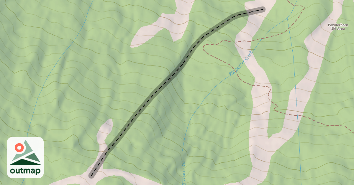 Map of Thunder Mountain Glade