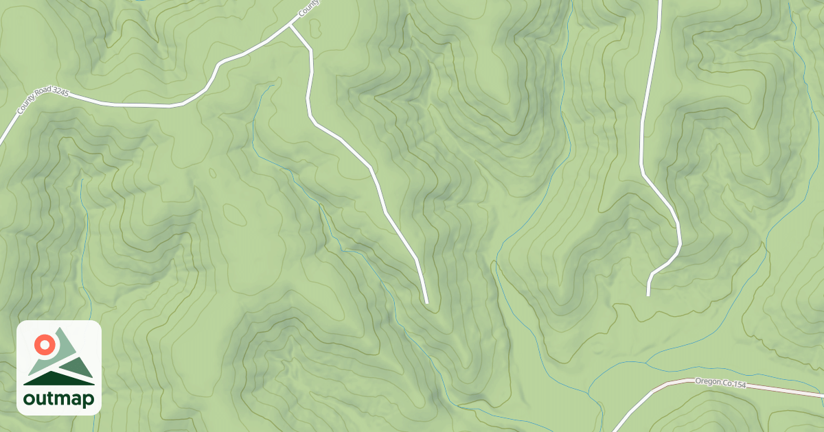Map of HOG CLIFF SPUR B