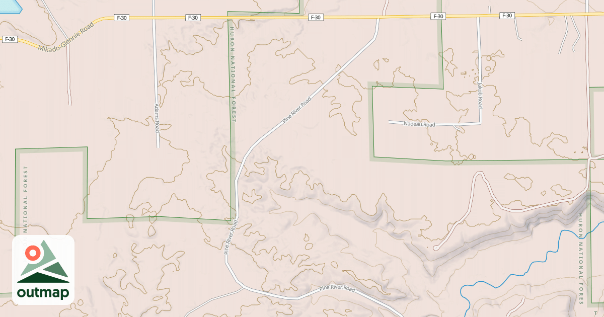 Map of PINE RIVER