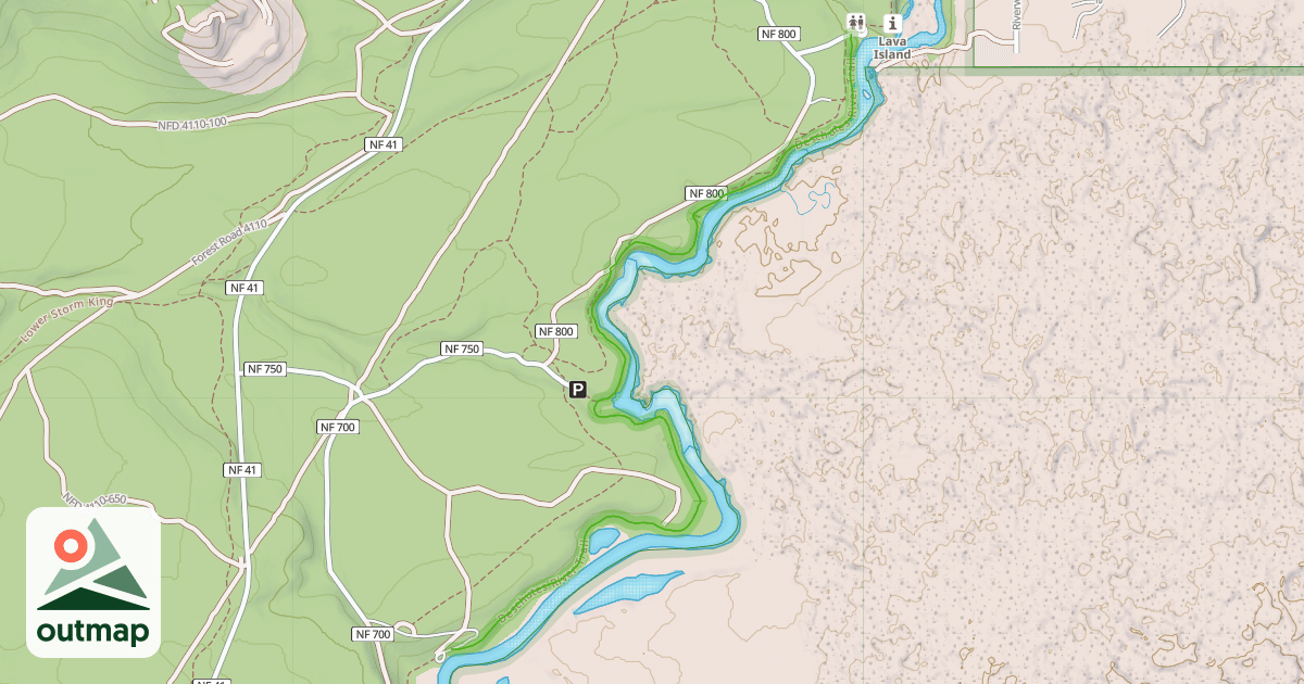 Map of Deschutes River Trail