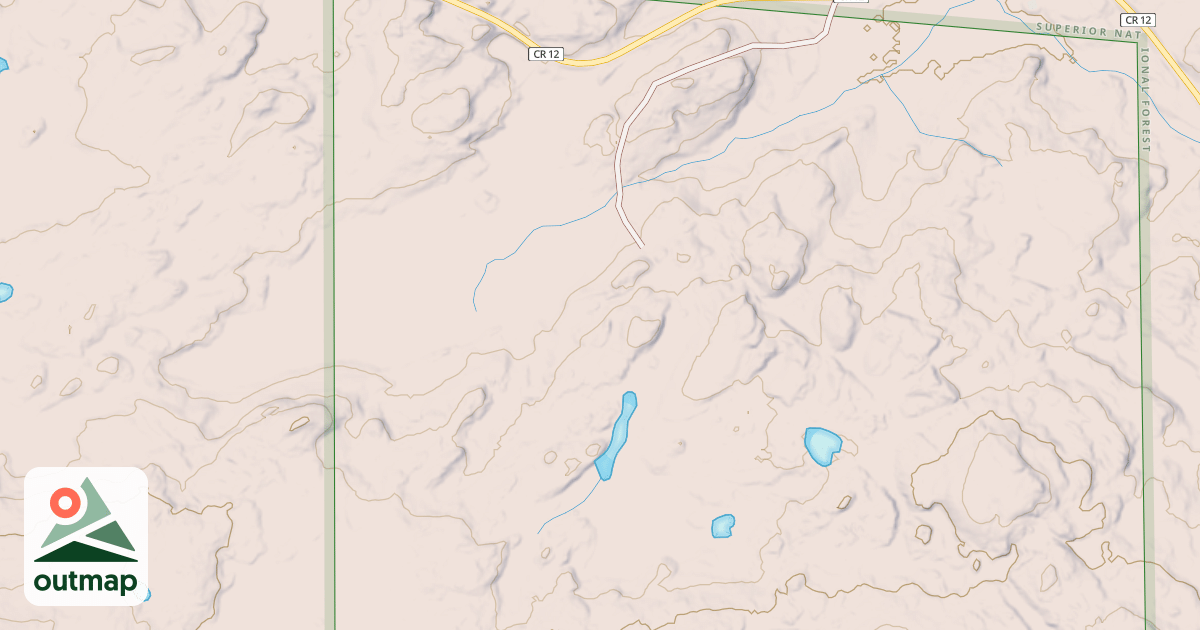 Map of Gunflint Trails Snowmobile