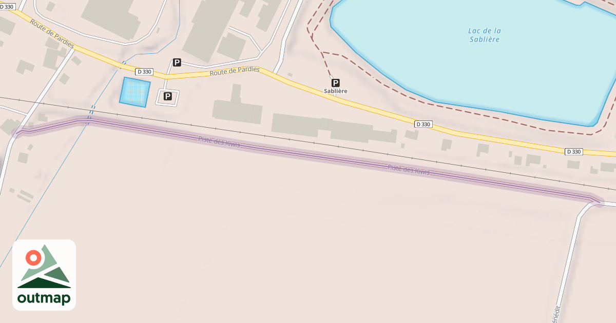 Map of Piste des Kiwis