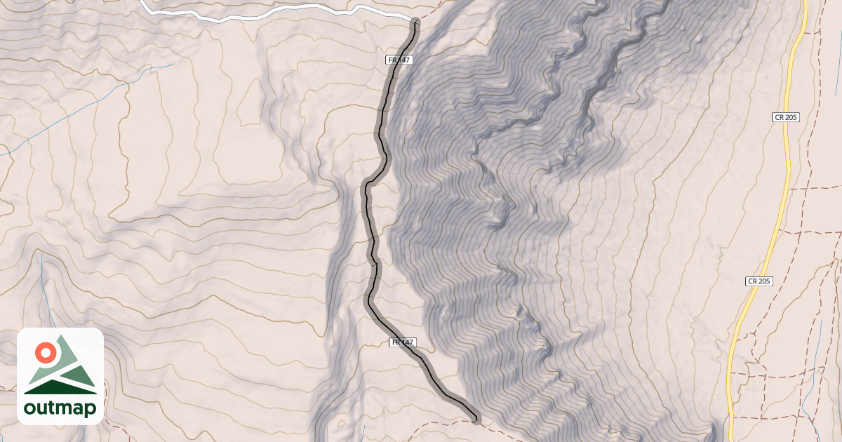 Map of Cliff Line Trail