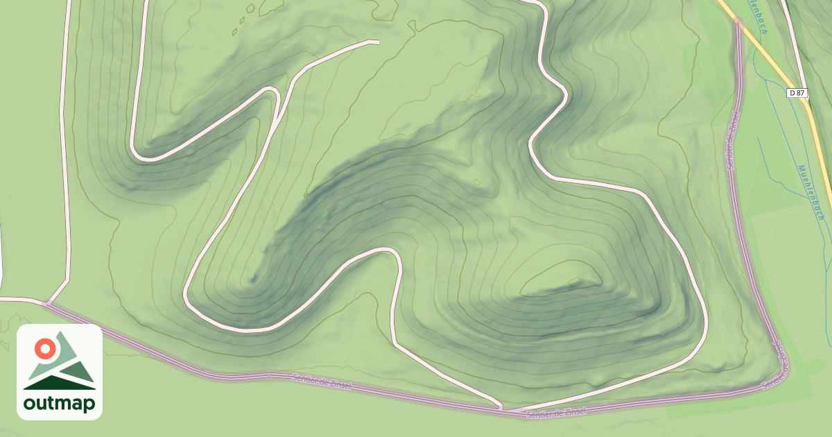 Map of Sentier de Zinsel