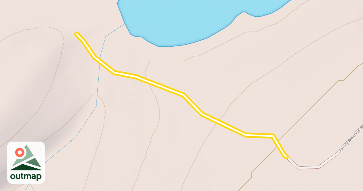 Map of Finney Reservoir Road
