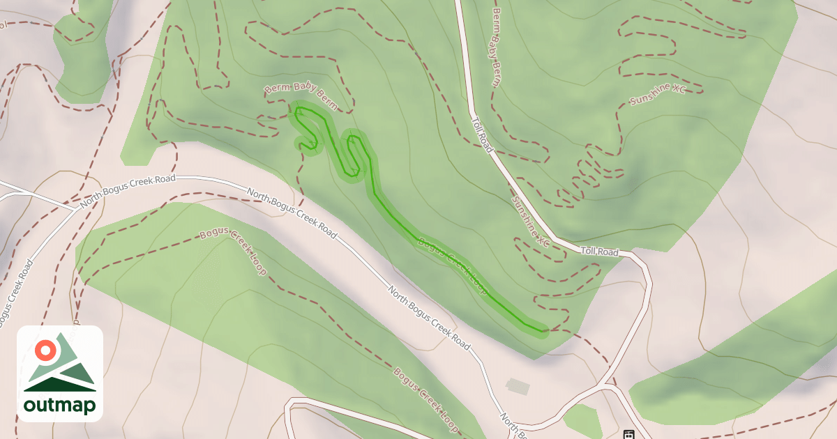 Map of Bogus Creek Loop