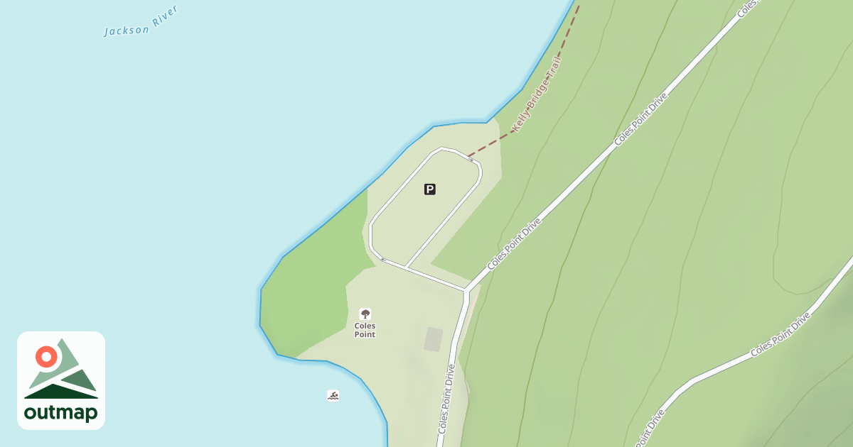Map of COLES POINT