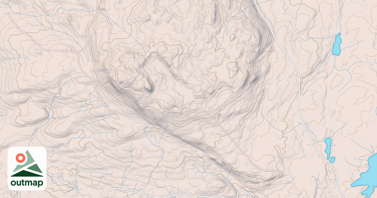 Map of STEEP 2054100 ROAD