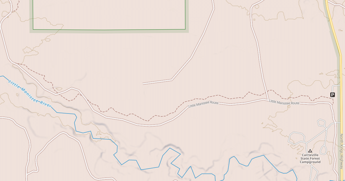 Map preview of Little Manistee Motorcycle Trail