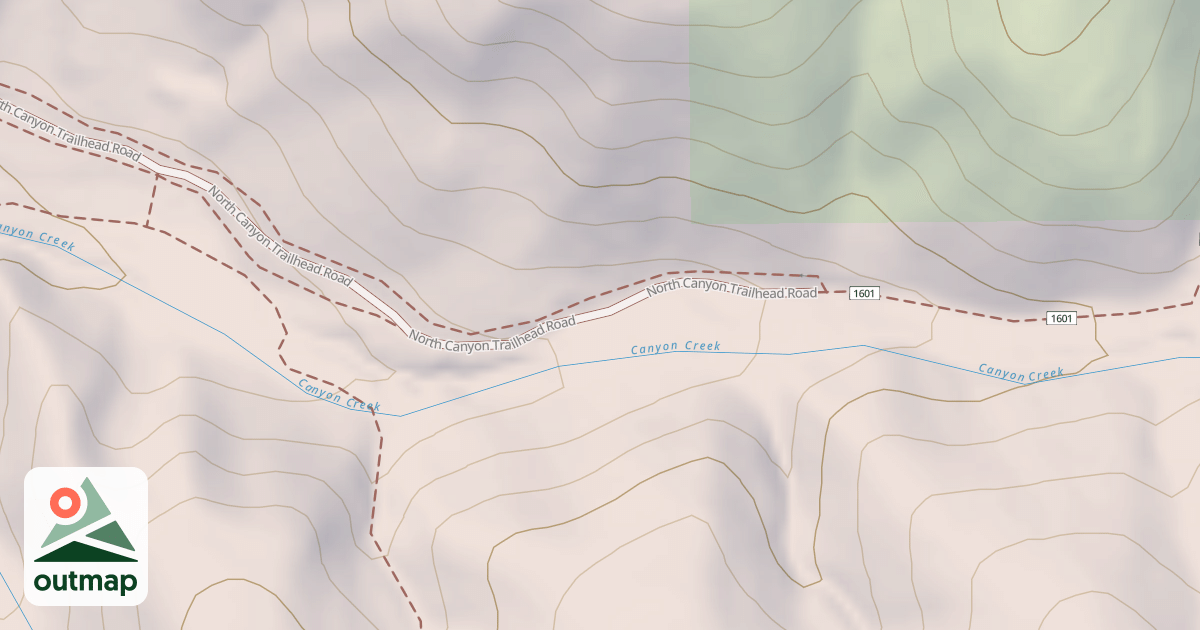Map of NORTH CANYON T.H.