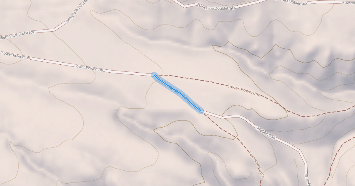Map preview of Shellies Trail