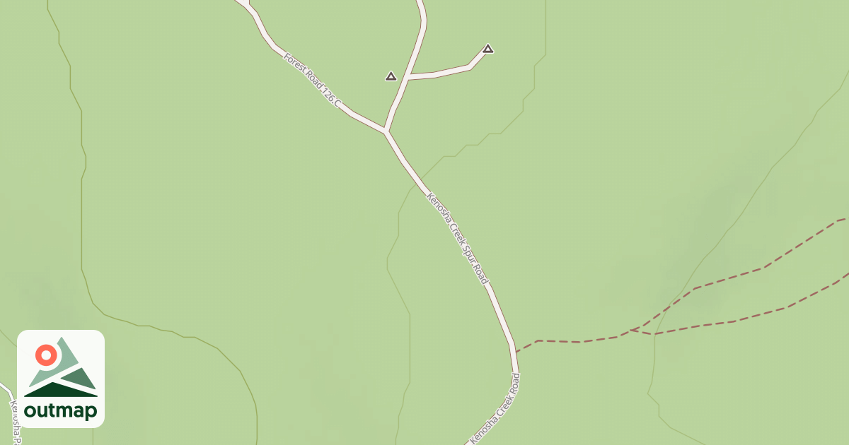 Map of KENOSHA CREEK SPUR