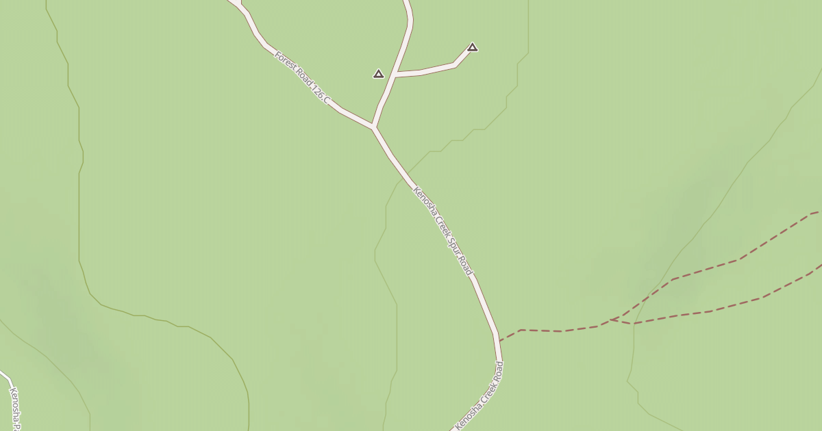 Map preview of KENOSHA CREEK SPUR