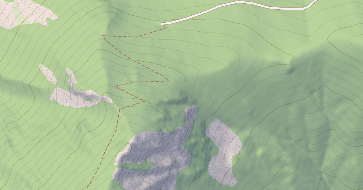 Map preview of COLQUHOUN PEAK TRAIL