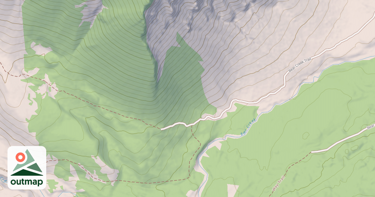 Map of Bear Creek