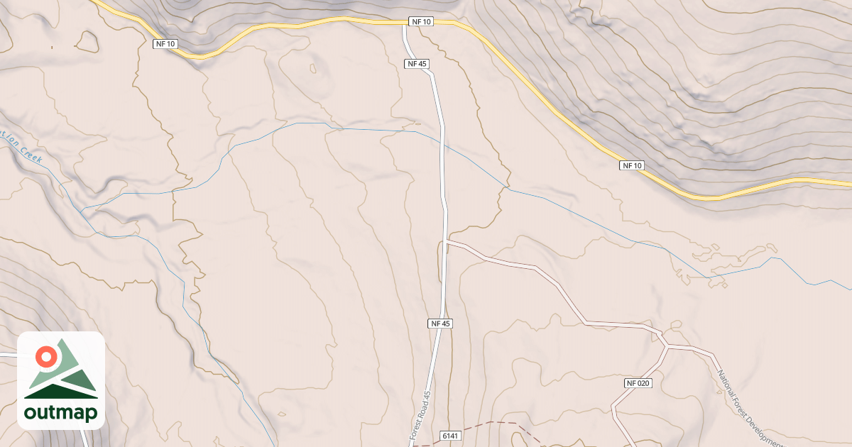 Map of JUMP-OFF JOE
