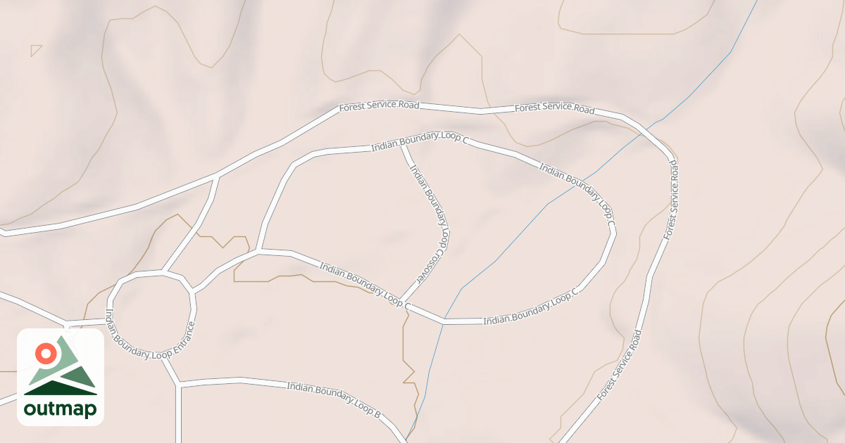 Map of INDIAN BNDY LOOP C CROSSOVER in Monroe