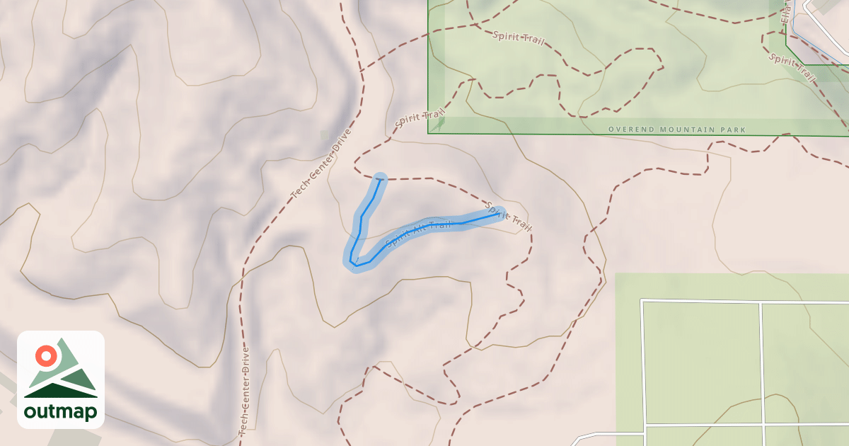 Map of Spirit Alt Trail