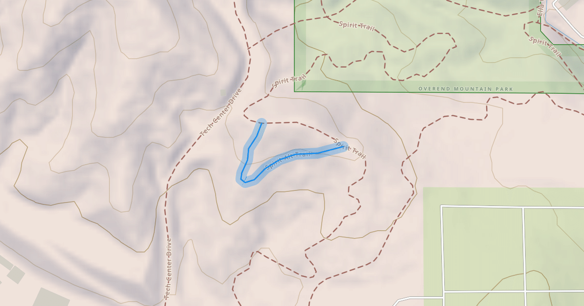 Map preview of Spirit Alt Trail