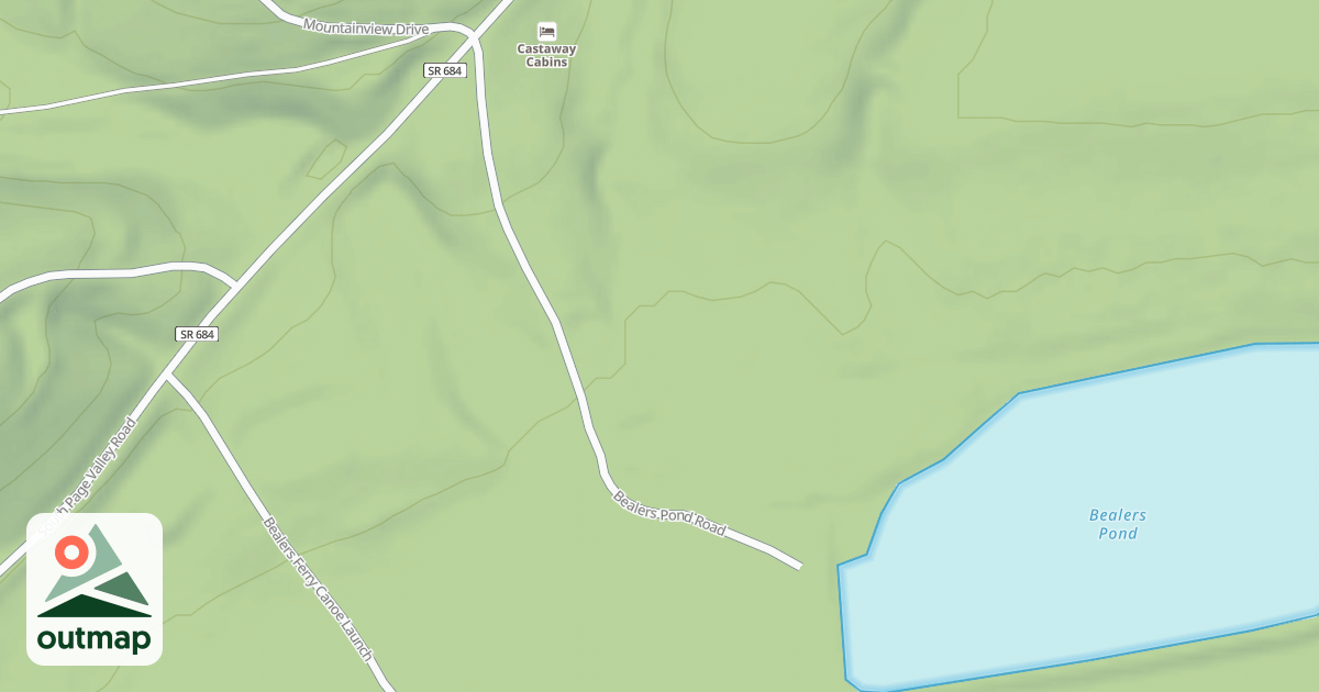 Map of BEALERS POND