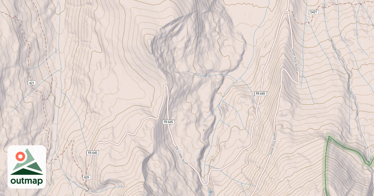 Map of ELK CREEK