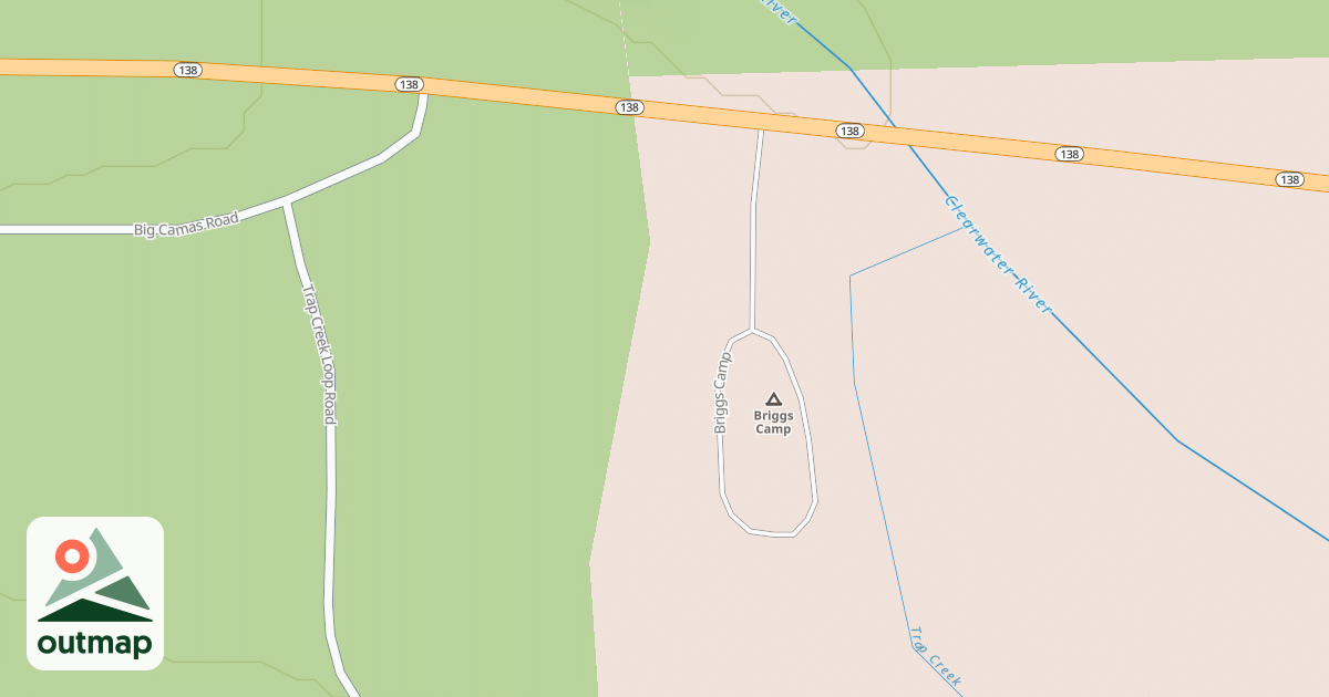 Map of BRIGGS CAMP