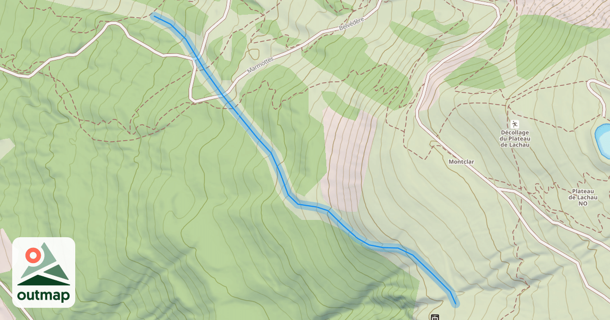 Map of Font Claire