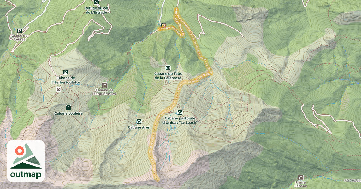 Map of Pic de Paumade — Rouech