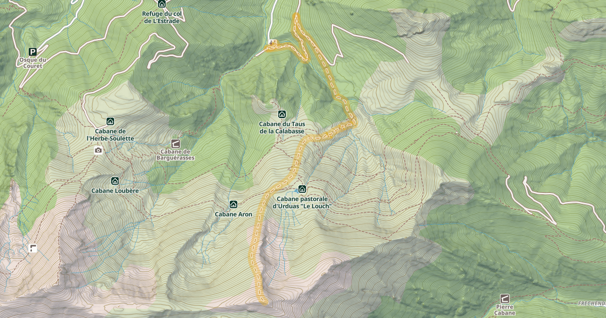 Map preview of Pic de Paumade — Rouech