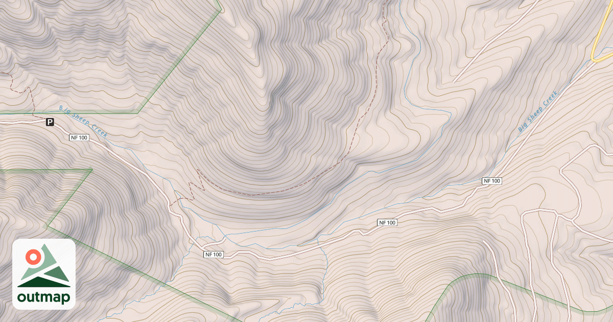 Map of TENDERFOOT TH