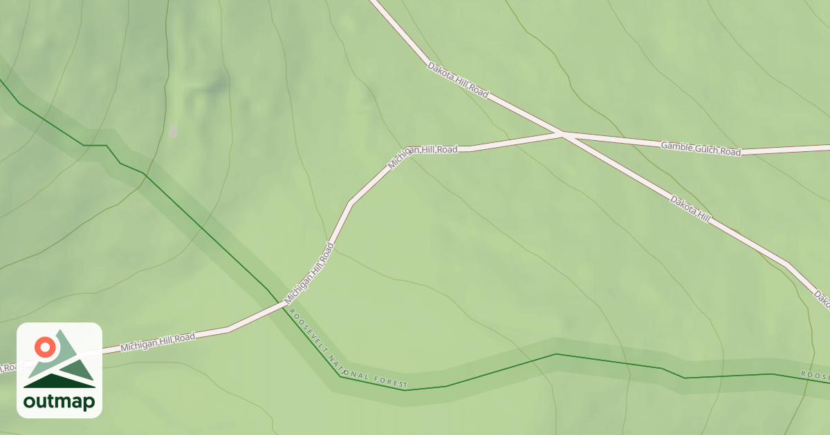 Map of MICHIGAN HILL