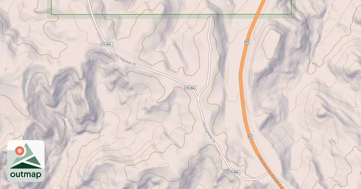 Map of (C)  OLD HIGHWAY 85
