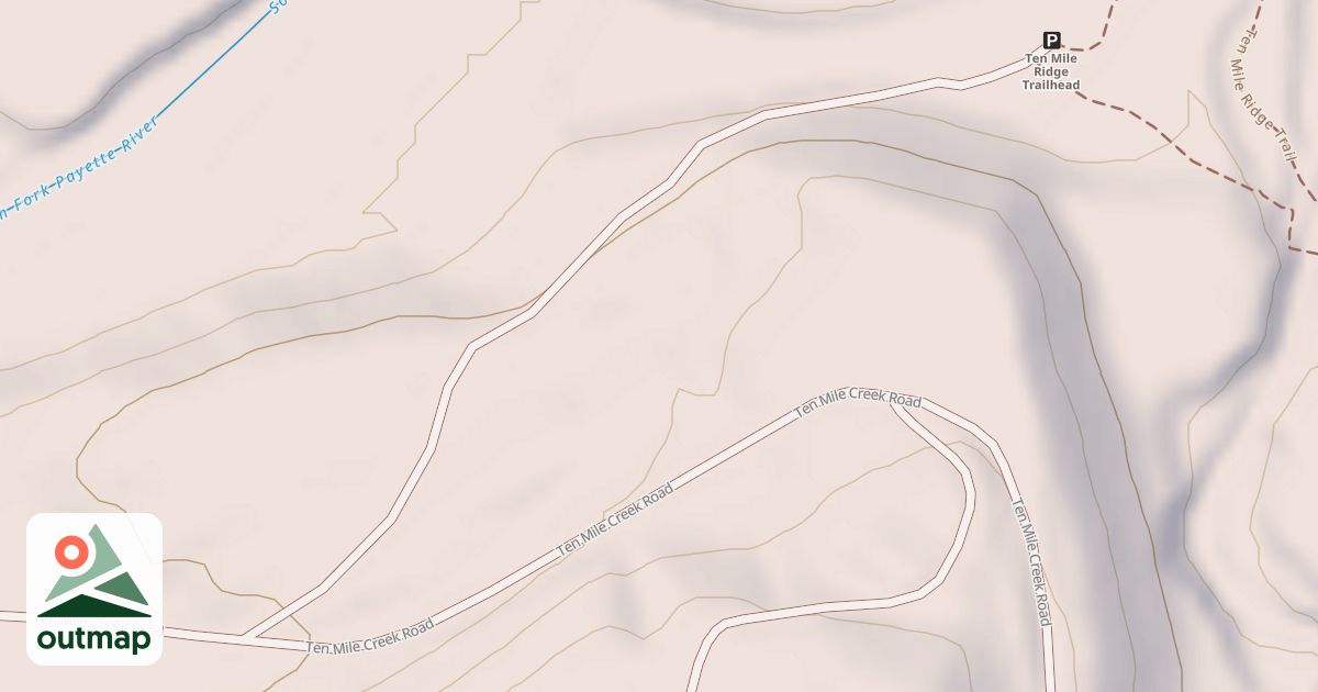Map of 10 MILE TRAILHEAD