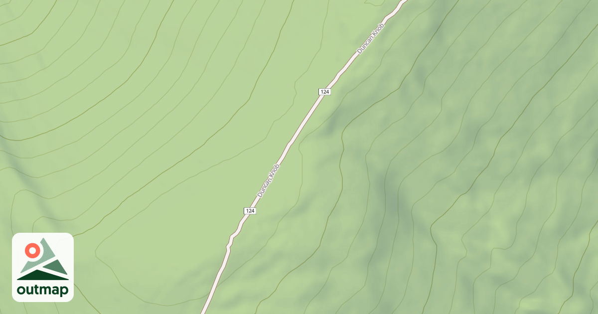 Map of DUNCAN KNOB