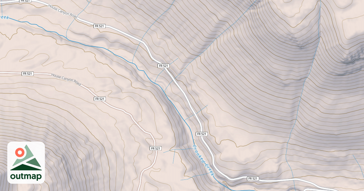 Map of HOUSE CANYON