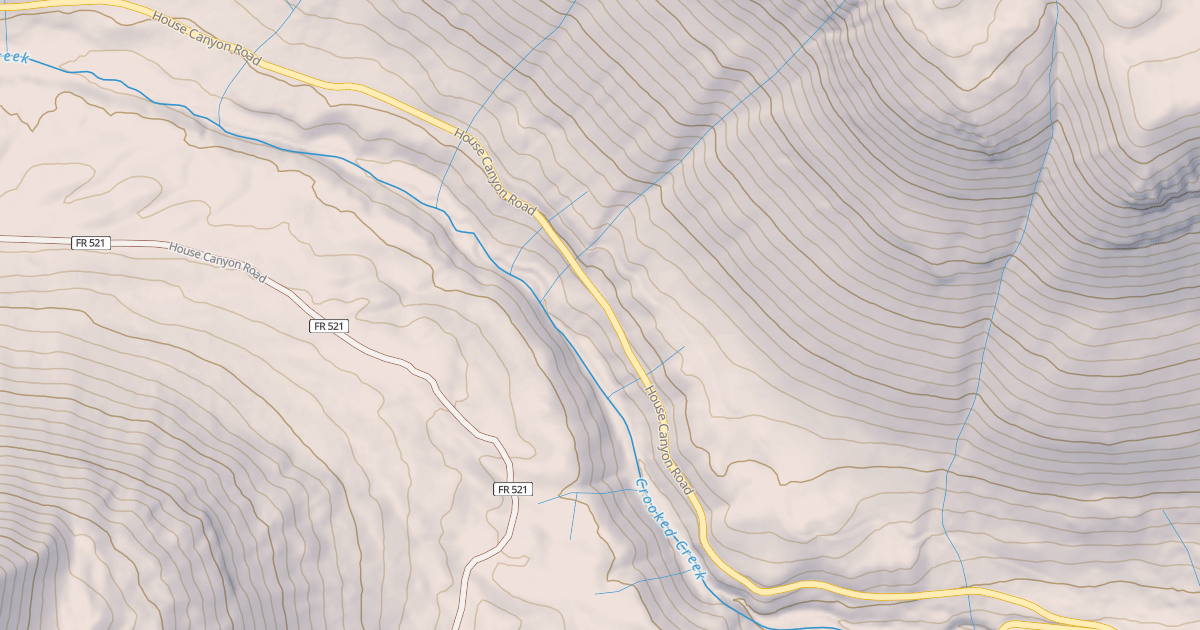 Map preview of HOUSE CANYON