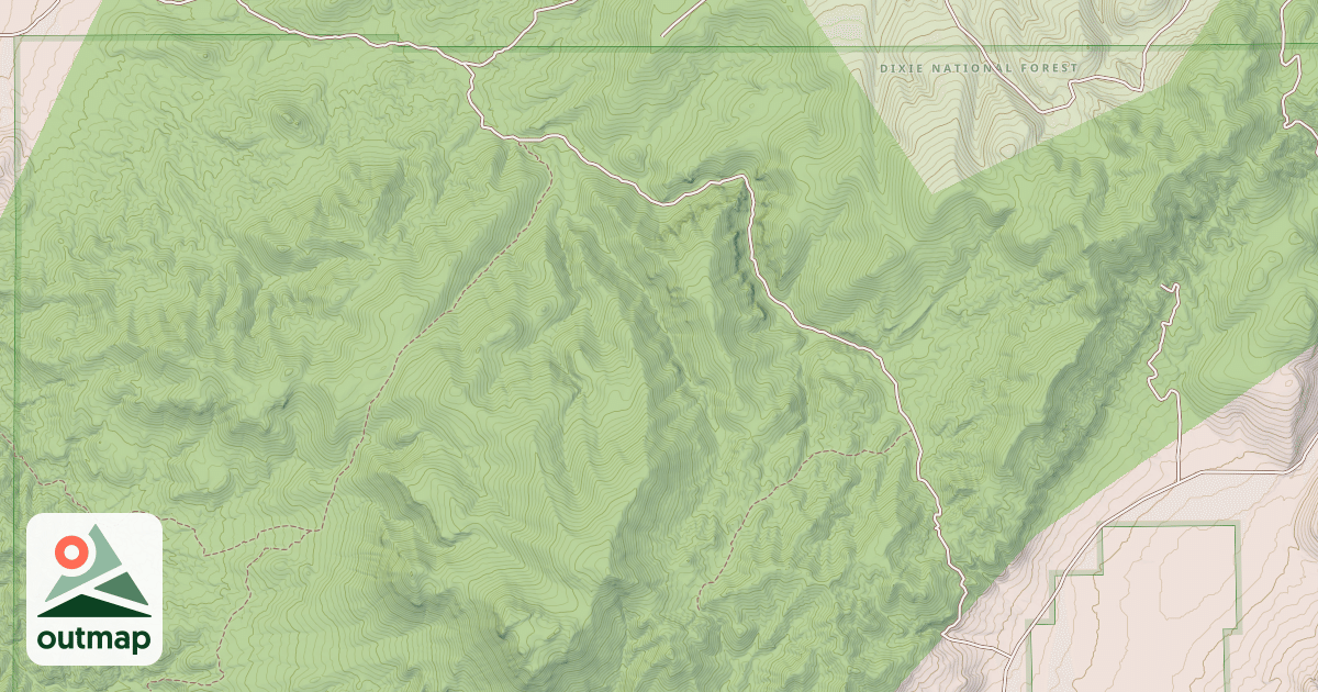 Map of COTTONWOOD-BEAR VALLEY