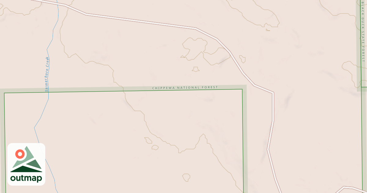 Map of EAST SKIMMERHORN CREEK