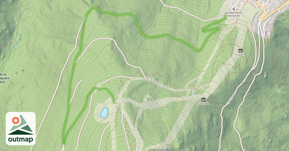 Map of Boulevard de la Griole Bas