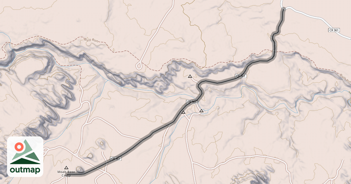 Map of Crips Hole Road